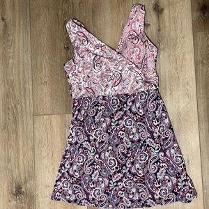 Lands End size 14 one piece skirted bathing suit